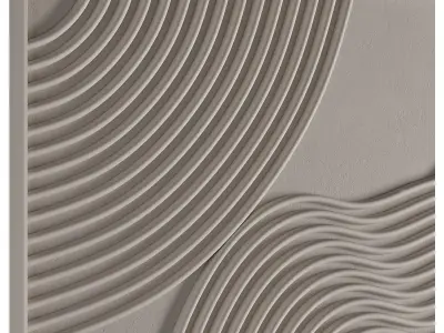 Large carved wall hanging 02 3D model