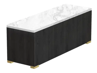 Holly Hunt Oslo Sideboard black walnut wood 3D model