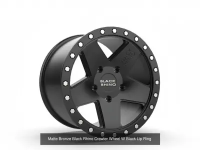 five wheels for print and games low poly without textures 3D Model Pack