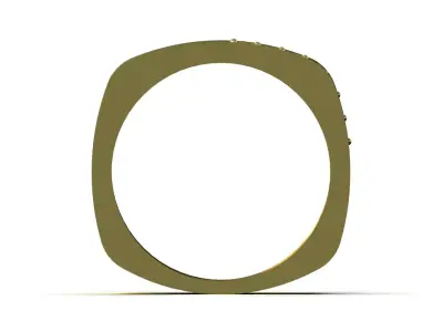 Stl 3dm men gold jewelry ring model mr0297 3D print model