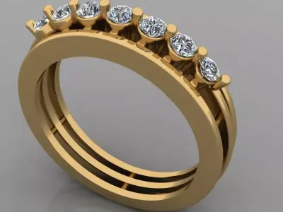 FASION UNIK RING 3D model get