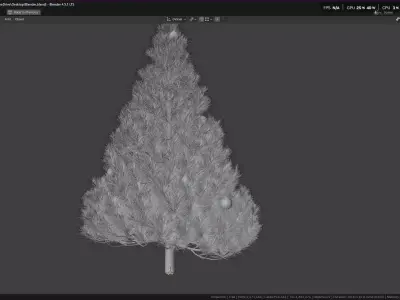 Christmas Tree PBR 3D model
