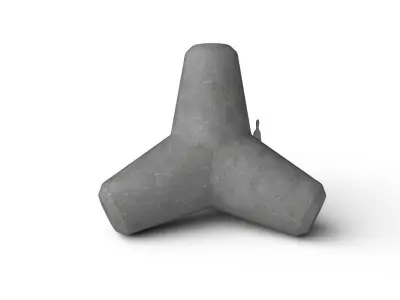 Tetrapod M01 Low-poly 3D model