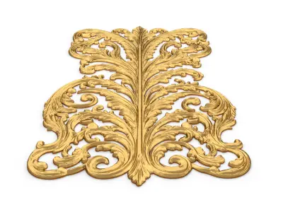 Classic decor ornament carved 40 3D model