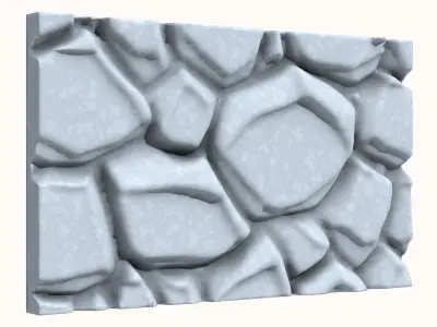 Stone wall 194 3D model