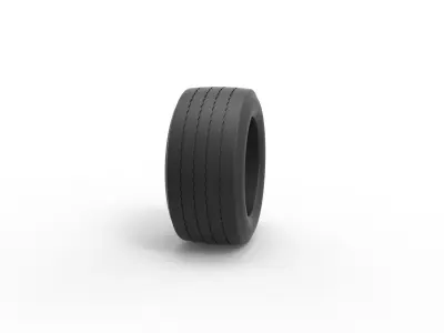 Tire of Asphalt Modified stock car Scale 1 to 25 3D print model