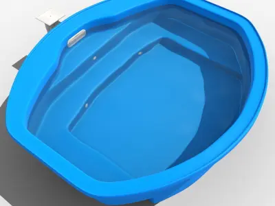 Relax swimming pool 3D model