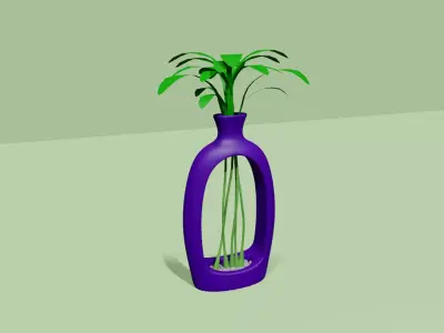 Empty Vases 02 - Modern Plant Vase - STL Printable 3D print model