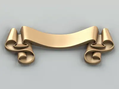 Decorative Ribbon 007 3D model