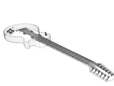 Guitar Electric - Type 5 3D model