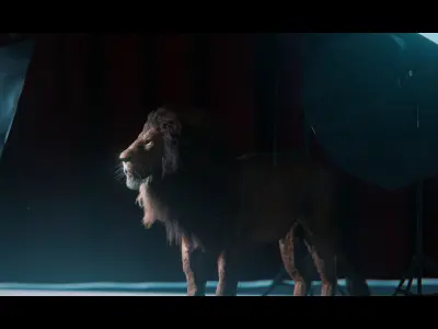 Lion Photorealistic Rigged 3d Blender 4K model  3D model