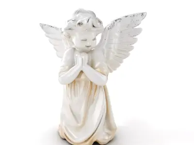 Cherubic Angel Sculpture model pack for D Rendering and Design Low-poly 3D model