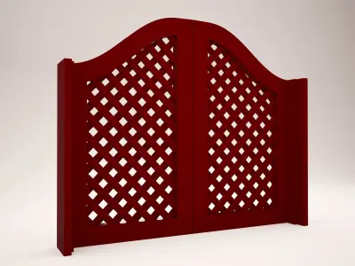 Garden Door Free low-poly 3D model