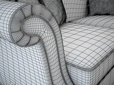 Classic Sofa Chantal 3D model