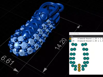 Football boots soccer shoes pendant 3D print model