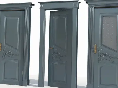 Doors interior 01 3D model