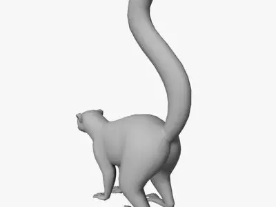 Low Poly Lemur Low-poly 3D model