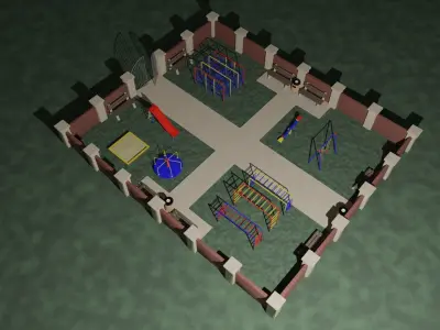 Childrens park 3D model