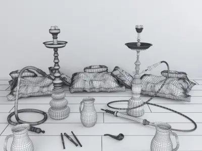 HOOKAH 3D 3D model