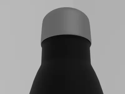 Stainless Steel Water Bottle 17 Oz -500 ML Low-poly 3D model