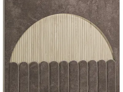 Soft wall panel for the bedroom 3D model