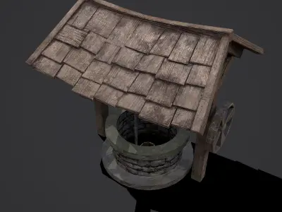 Medieval Water Well  Low-poly 3D model