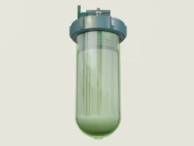 Boiler Filter 3D comleted of textures and PBR materials Low-poly 3D model