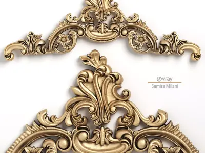 Carved decor 2 3D model