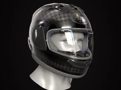 Arai RX 7V RC Helmet Low-poly 3D model