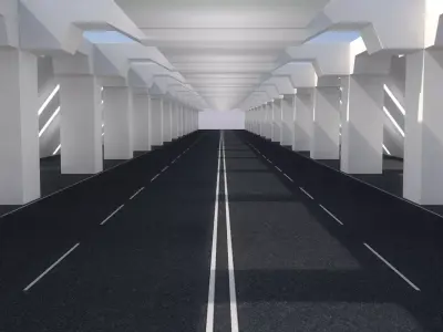 Road Highway 3D model