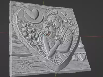 VALENTINES DAY RELIEF 3D model