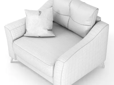 Armchair Amelie by Hoff 3D model