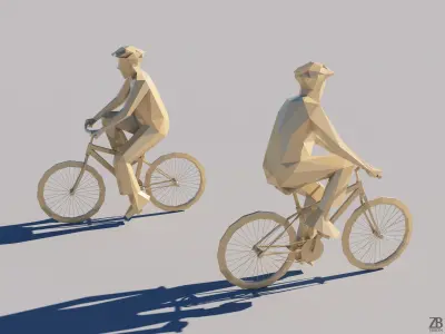 Lowpoly Man 001 3D model