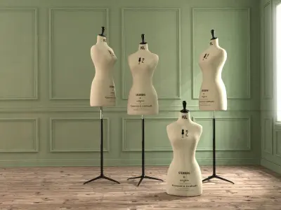 Mannequin Kenneth and Lidnsell 3D model