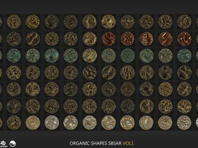 200 SBSAR Organic Shapes Materials  Texture