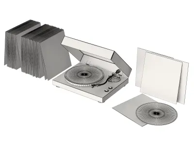 Music Gramophone 3D model
