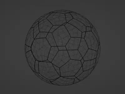 Handball ball Low-poly 3D model