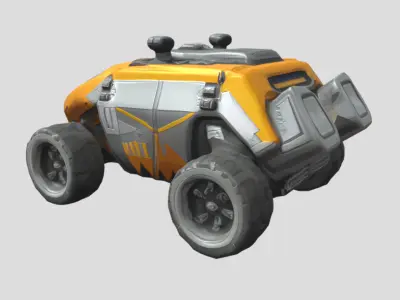 Off-Road Vehicle 3D Model PBR Textured Game Ready Low-poly 3D model