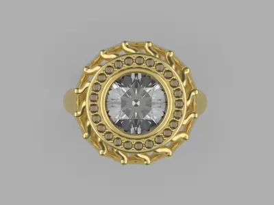 Cluster ring 3D model