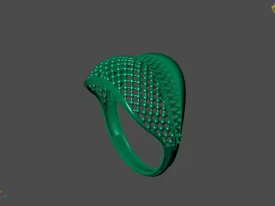 Plain Ring Women Ready STL 3DM Models Womens Rings 3D models 3D print model 50