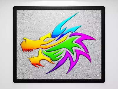 Dragon frame 3D model