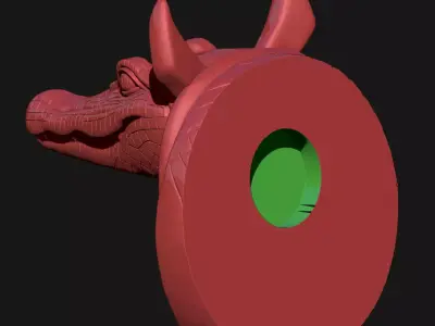 alligator 3D print model