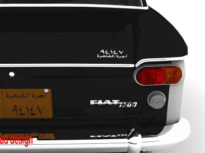 zastava fiat 1300 1965 3d model  3D model