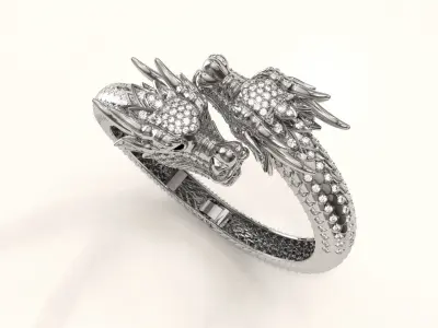 Bracelet dragon 14 3D print model