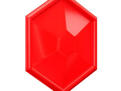 3d wall panel polygon hexagon 3D model