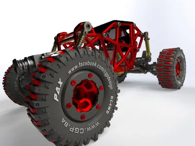 High-Performance Buggy Crawler 3D Model - Detailed and Realistic Low-poly 3D model