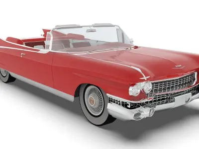Cadillac Eldorado Biarritz 1959 Low-poly 3D model