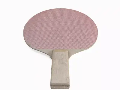 Table Tennis Racket 01 Low-poly 3D model