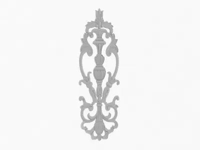 Cartouche ornament 008 3D model