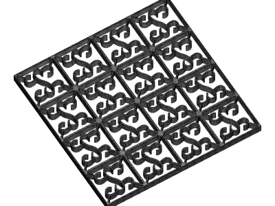 Stylish Window Grill 3D print model